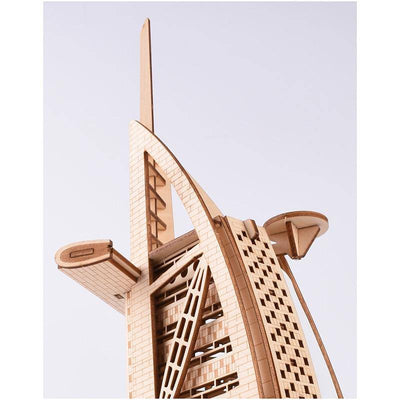 Burj Al Arab Dubai Sailing Hotel 3D Wooden Model Puzzle - Wooden Puzzle Toys