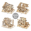 DIY 3D Robotime ROKR Assembly Mechanical Wooden Marble Run Puzzle - Wooden Puzzle Toys