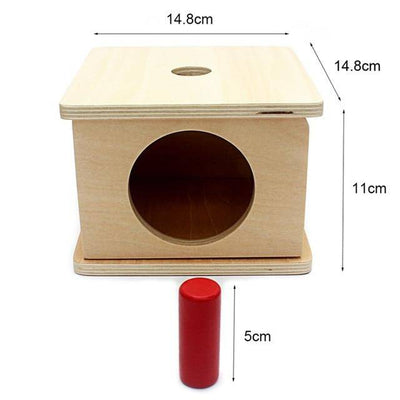 Wooden Montessori Sensory Box With Coin Toys - Wooden Puzzle Toys