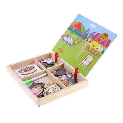 3D Wooden Magnetic Pretend Play Puzzle Toys - Wooden Puzzle Toys