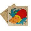 3D Multi-layer Classic Cartoon Animal Puzzle Toy - Wooden Puzzle Toys