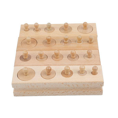 Cylinder Size Socket Toy - Wooden Puzzle Toys
