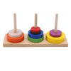 Wooden Multi-colour Rounded Stacking - Wooden Puzzle Toys