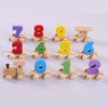 Wooden Colorful Number Train Toy - Wooden Puzzle Toys